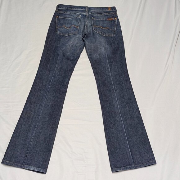 7 For All Mankind Size 27 Medium Wash Boot Cut Jeans - Picture 2 of 16
